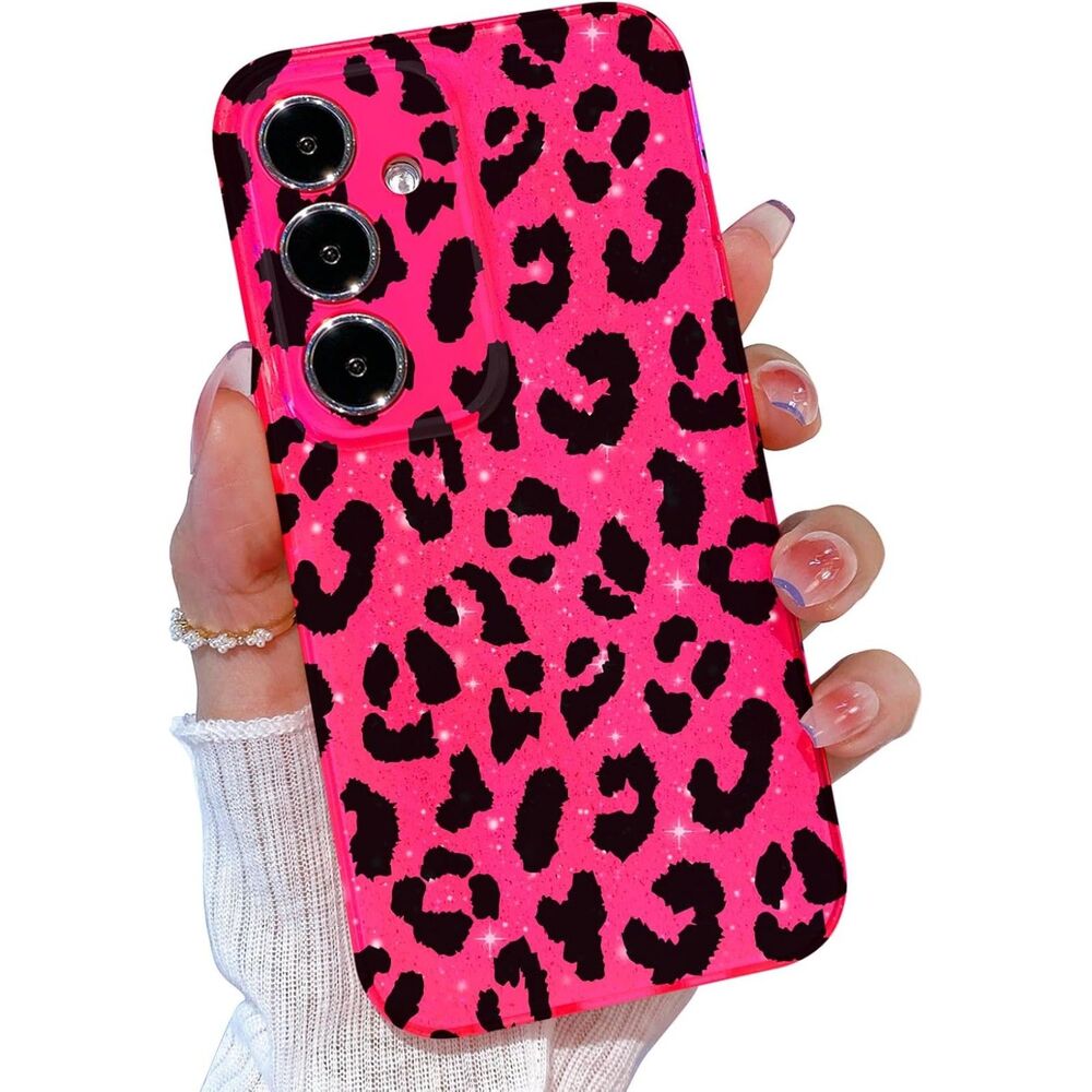New Hot Pink Cheetah Leopard Case for Samsung Galaxy A14 5G Protective TPU